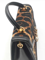 Dolce & Gabbana Devotion Leopard Print Top Handle Bag Eb1125ixzdu
