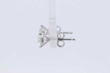1.0cttw Lab Grown Diamond Stud Earrings In 14k White Gold 0.8 Grams Eb0326orxdu
