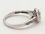 0.64 Cttw Natural Diamonds 14k White Gold 4.0g Ring Size 9 Do0226wxzde