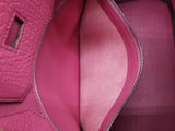 Hermes Birkin Hac 32 Rose Shocking Chevre Mysore Palladium Handbag Do1125cxzxde