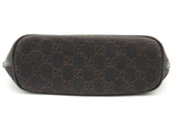 Gucci Gg Monogram Dark Brown Canvas Boat Pochette Eb0526crsa