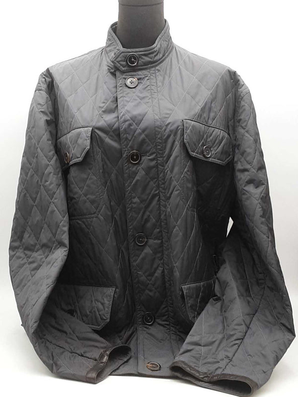Hermes Quilted Jacket Gray Aa0525lpxzsa
