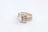 1.5ctw Diamond Ring In 14k Yellow Gold 6.3 Grams Size 4.5 Eb0225exzsa