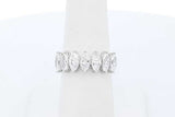 2.1cttw Lab Grown Marquis Diamond Ring 14k White Gold 3.31g Size 6.75 Eb726exzde