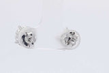 3.9cttw Lab Grown Diamond Stud Earrings In 14k White Gold 1.9 Grams Eb0726crxsa
