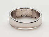 0.12 Cttw Natural Diamonds 14k White Gold 6.3g Ring Size 8 Do0326wwxde