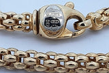 18k Yellow Gold Mesh Chain Necklace 22 Grams 16.5 Inch Eb0926olrxde
