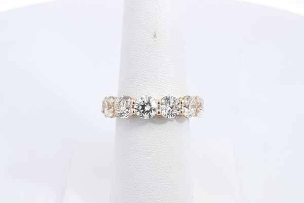 Approx. 6.5ctw Diamond Eternity Band 14k Yellow Gold 4.67g Size 7 Eb1024oxxxzsa