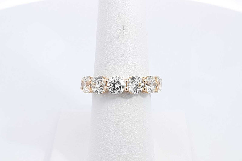 Approx. 6.5ctw Diamond Eternity Band 14k Yellow Gold 4.67g Size 7 Eb1024oxxxzsa