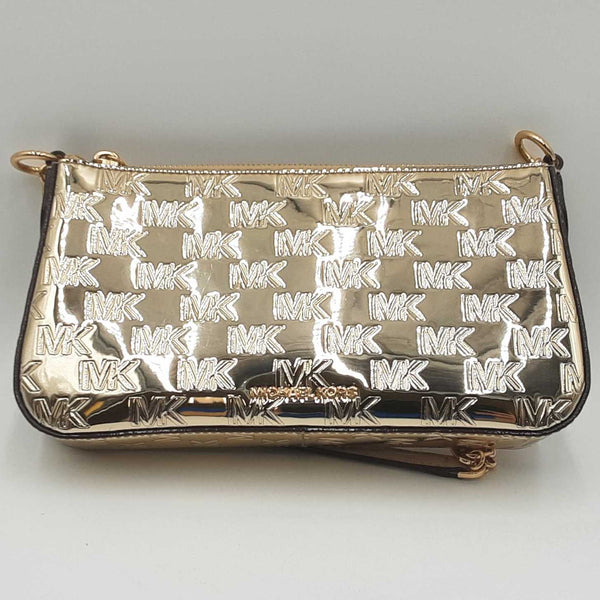 Michael Kors Empire Gold Monogram Shoulder Chain Bag Sd0625wzdu