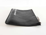 Off White "For Belongings" Pouch In Black Leather Fw1125rxde