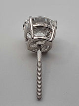 2.0 Cttw Lab-grown Diamond Stud Earrings In 14k White Gold 1.1 Gram Fw0326wcrdu
