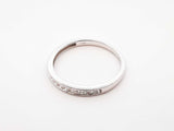 0.13 Cttw Diamond & 10k White Gold Channel Wedding Band 1.2g Size 7 Fw0426irdu