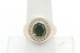 14k Yellow Gold 6.6 Grams Diamonds & Emerald Mens Ring Size 7.5 Jr1225pzxmia