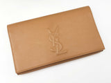 Yves Saint Laurent Belle De Jour Clutch In Tan Leather Fw0926orxdu