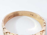 0.31 Cttw Diamond & 10k Yellow Gold Nugget Ring 4.5 Grams Size 10 Fw0926oxzdu