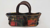 Dooney & Bourke Plaid Madras Small Tassel Tote Bag Sd1125ordu