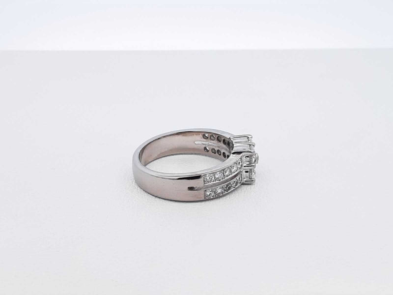 0.88 Cttw Diamond & 10k White Gold Ring 4.5 Grams Size 4.5 Fw0725rzxdu
