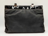 Gucci Black Nylon And Patent Leather Tote Bag Sd626lrzdu