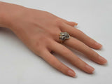 1.16 Cttw Diamond & 14k Yellow Gold Cocktail Ring 6.5 Gram Size 6.75 Fw0426pcrdu