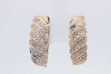 Diamond Hoop Earrings In 14k Yellow Gold 15.5 Grams Eb0426sxzsa