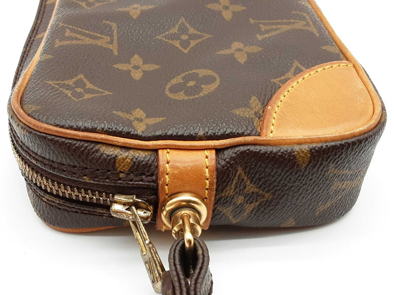 Louis Vuitton Pochette Brown Monogram Clutch Do0425pirde