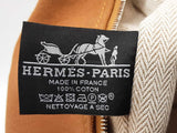 Hermes Bride-a- Brac Large Gold Brown Canvas Palladium Travel Case Do0326wxzde