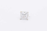 1.0ctw Princess Cut Diamond Stud Earring 14k Yellow Gold 0.8 Grams Eb0126rxzsa