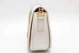 Versace Greca Goddess White Leather Shoulder Bag Eb0825pxzde