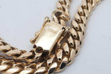14k Yellow Gold Cuban Link Chain Necklace 47 Grams 22 Inch Eb0626wcxzsa