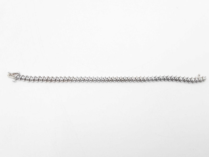 1.41ctw Diamonds 14k White Gold 14.3 Grams Bracelet 7 Inch Sd0625erzsa
