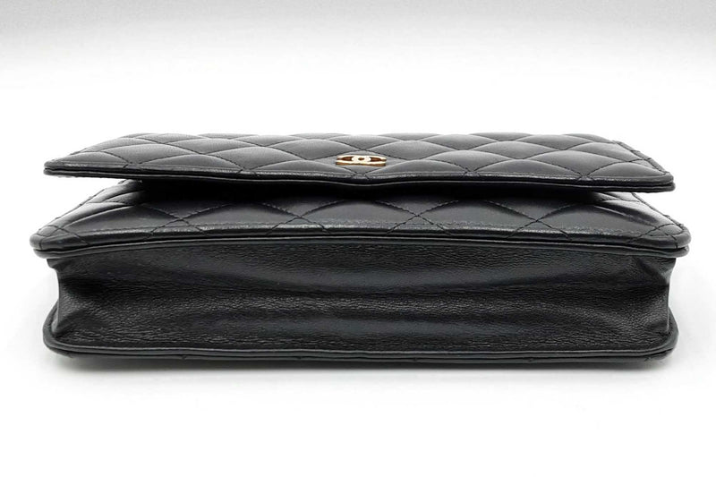 Chanel Quilted Black Leather Wallet On Chain Eb1024lcxzdu