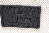 Gucci Logo Embossed Black Leather Belt Bag Eb1025woxdu