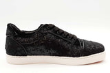 Christian Louboutin Black Velvet Orlato Trainers Size 41 Eb0226loxde