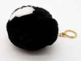 Michael Kors Teddy Bear Black White Fur Key Chain Bag Charm Do0625lrde