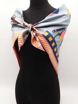 Hermès A Toute Allure Scarf 90 In Multicolor Silk Twill Fw1025oordu