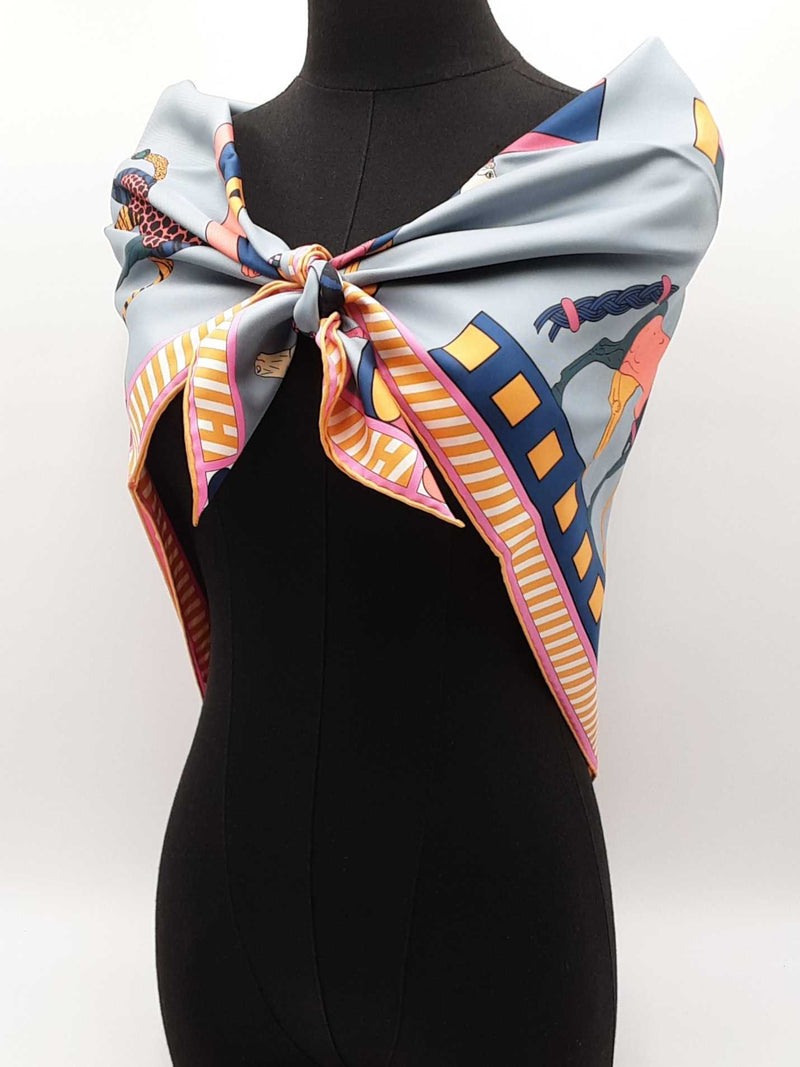 Hermès A Toute Allure Scarf 90 In Multicolor Silk Twill Fw1025oordu