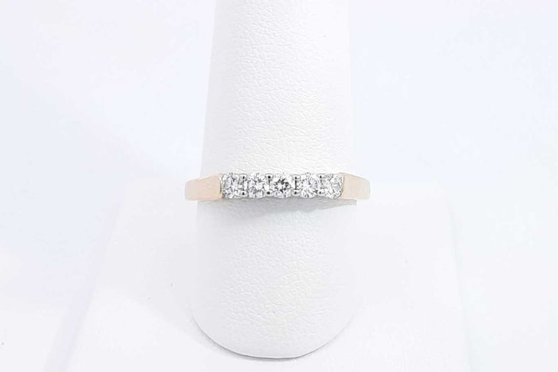 Approx. 0.35ctw Diamond Ring In 14k Yellow Gold 3.4 Grams Size 8.75 Eb1124lrxdu