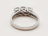 0.75 Cttw Natural Diamonds 14k White Gold 3.7g Ring Size 7 Do0326pixde