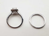 0.7 Cttw Lab Grown Diamonds 10k White Gold 6.6g Two Set Rings Size 7 Do0726wxzde