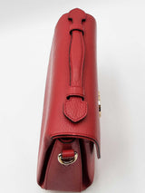 Gucci Interlocking G Red Leather Top Handle Bag Eb0726wxzdu