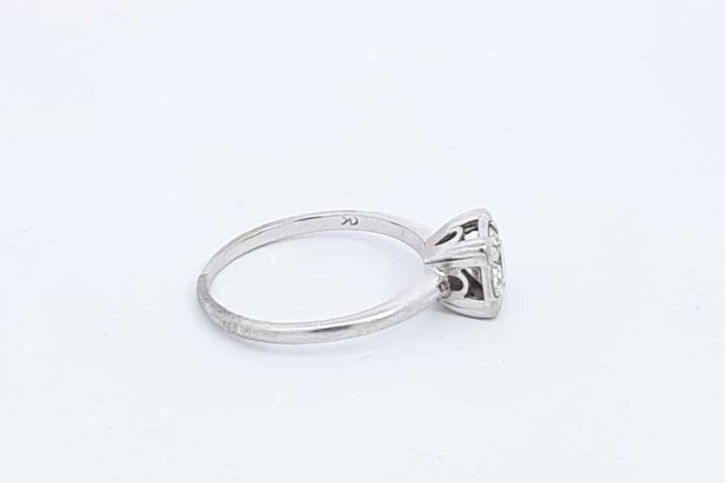 Approx. 0.7ctw Diamond Ring In 14k White Gold 2.3 Grams Size 7 Eb1224rxzdu