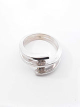 0.64 Cttw Champagne Diamond & 14k White Gold Ring 7.7 Grams Size 7 Fw0926lxzxdu