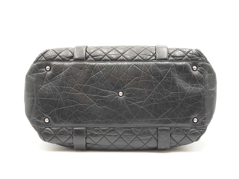 Chanel Lady Braid Tote Bag In Black Aged Calfskin Fw0425cxzdu