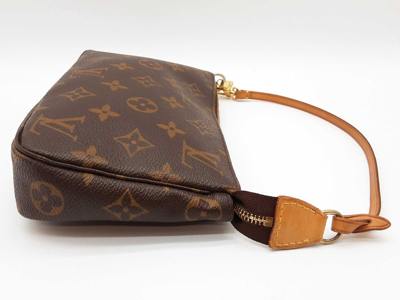 Louis Vuitton Pochette Brown Monogram Coated Canvas Clutch Do0425irrde