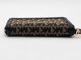 Michael Kors Fulton Phone Case Zip Around Brown Wallet Aa0726lzsa