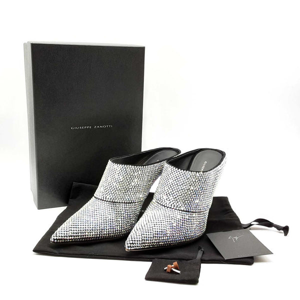 Giuseppe Zanotti Iridescent Rhinestone Crystal Mule Size Eu 39.5 Do1024lxzde