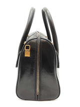 Versace Roomy Black Leather Boston Bag Eb0926rxzde