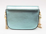Gucci Horsebit Metallic Light Blue Leather 1955 Nano Bag Sd0825przsa