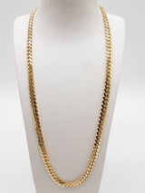 14k Yellow Gold 89.1g Solid Cuban Chain 24 In Do0924pcxzde